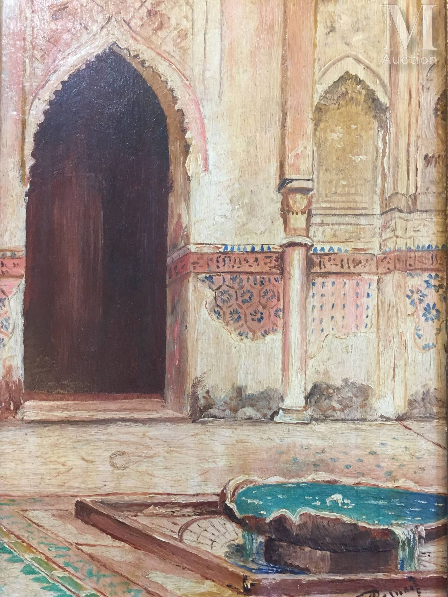 BERNARD (Actif au Xxème siècle) The merdersa Attarine in Fez

Oil on panel

30 x&hellip;
