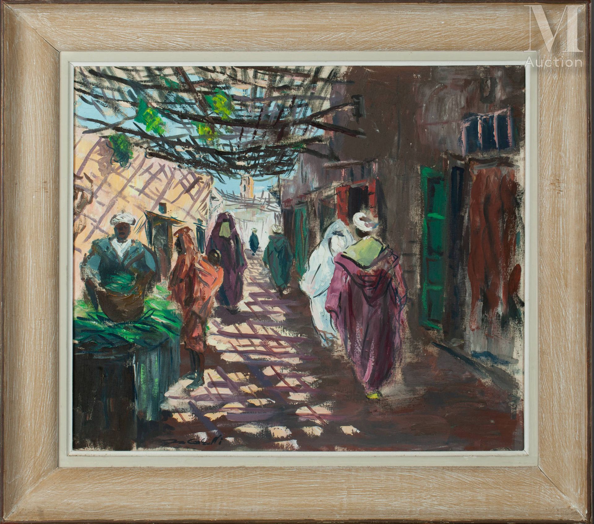 DACATTI (Actif au XX ème siècle) The souk

Oil on canvas of origin 

46,5 x 55 c&hellip;
