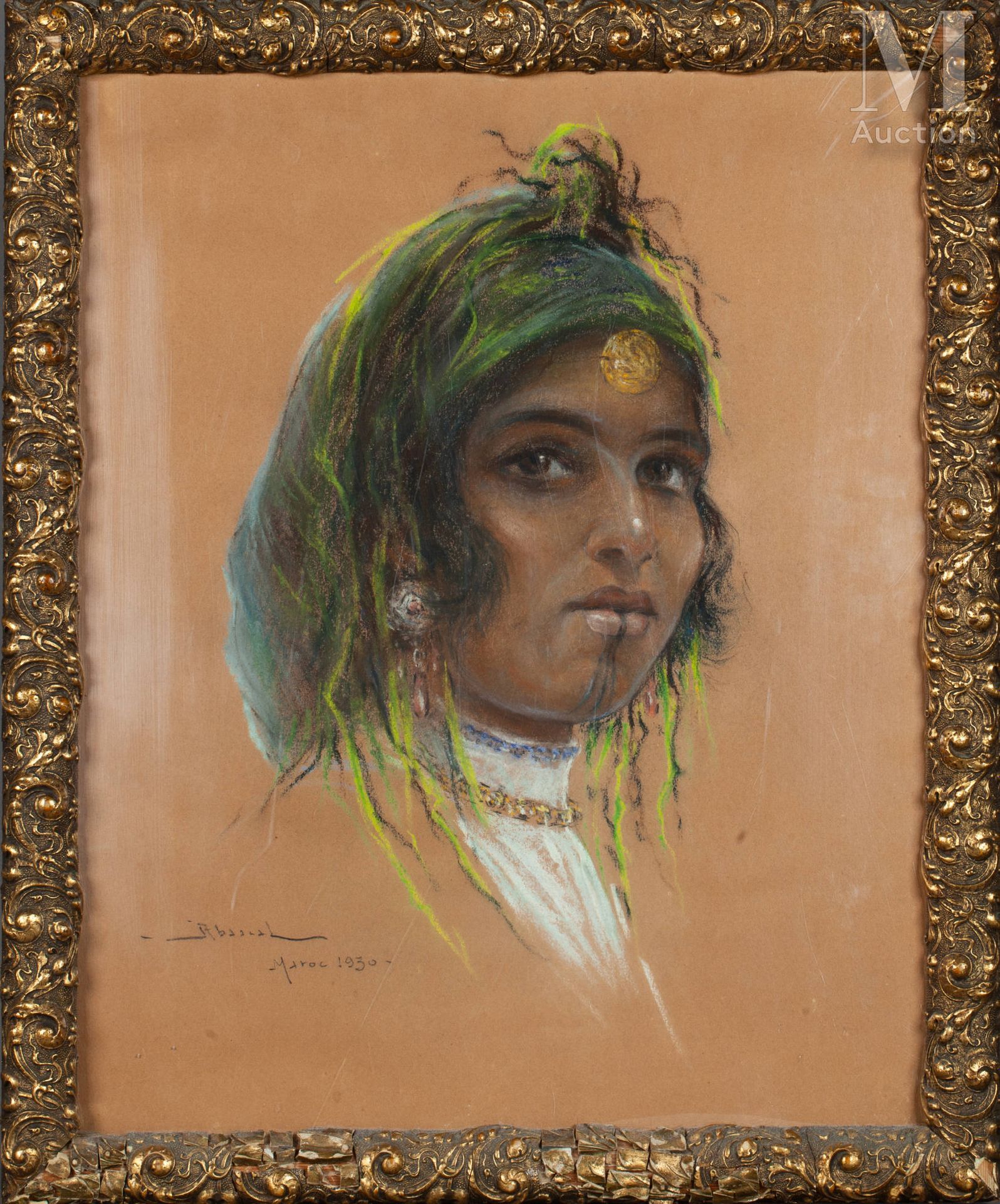 Carlos ABASCAL (1871- 1948) 一个女人的画像

灰色

49 x 39 厘米

签名左下角：Abascal 位于摩洛哥 1930年