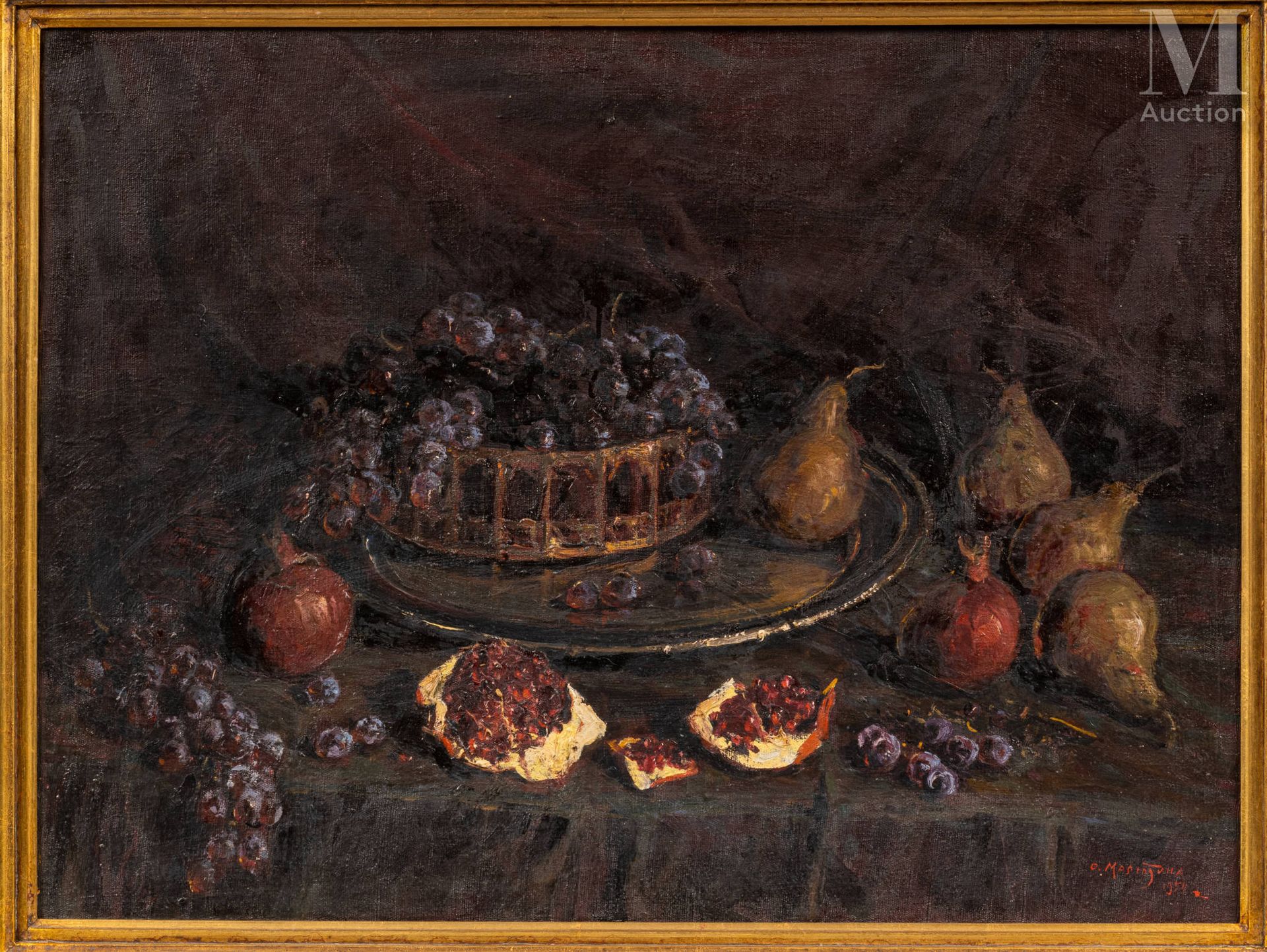 Olga Sergeievna MALYUTINA (1894-1979) Still life with pomegranates (1954).

Oil &hellip;