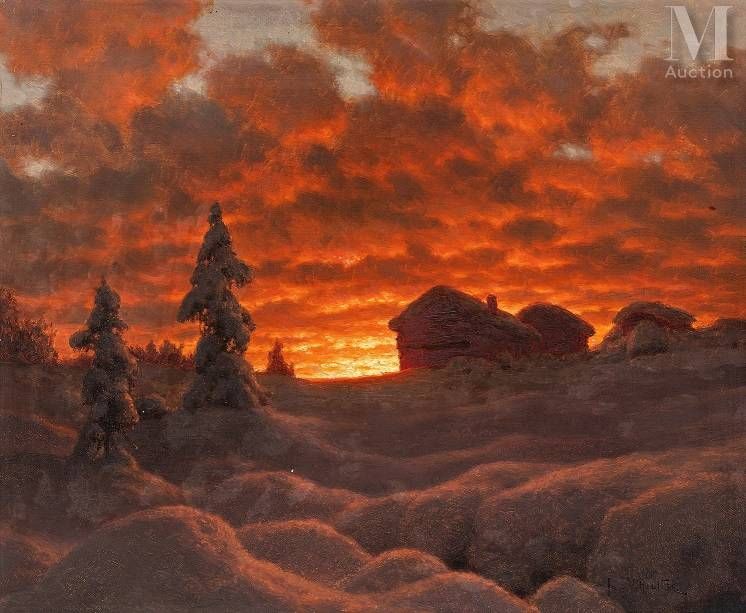 Ivan Fedorovich CHOULTSÉ (1874-1939) The evening symphony.

Oil on canvas, signe&hellip;