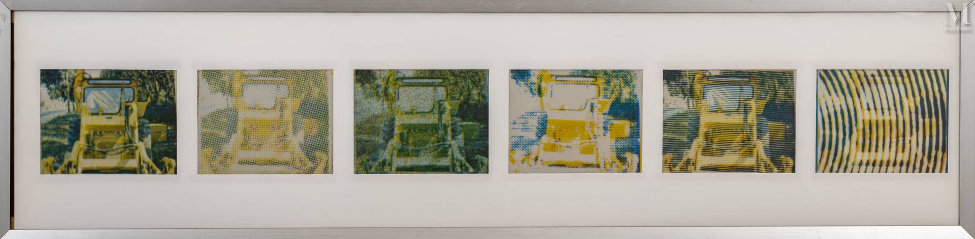 Alain JACQUET (1939-2008) 推土机地带，1966年

有机玻璃上的丝网印刷（色键工艺），置于木质和有机玻璃框架内

61 x 244 c&hellip;