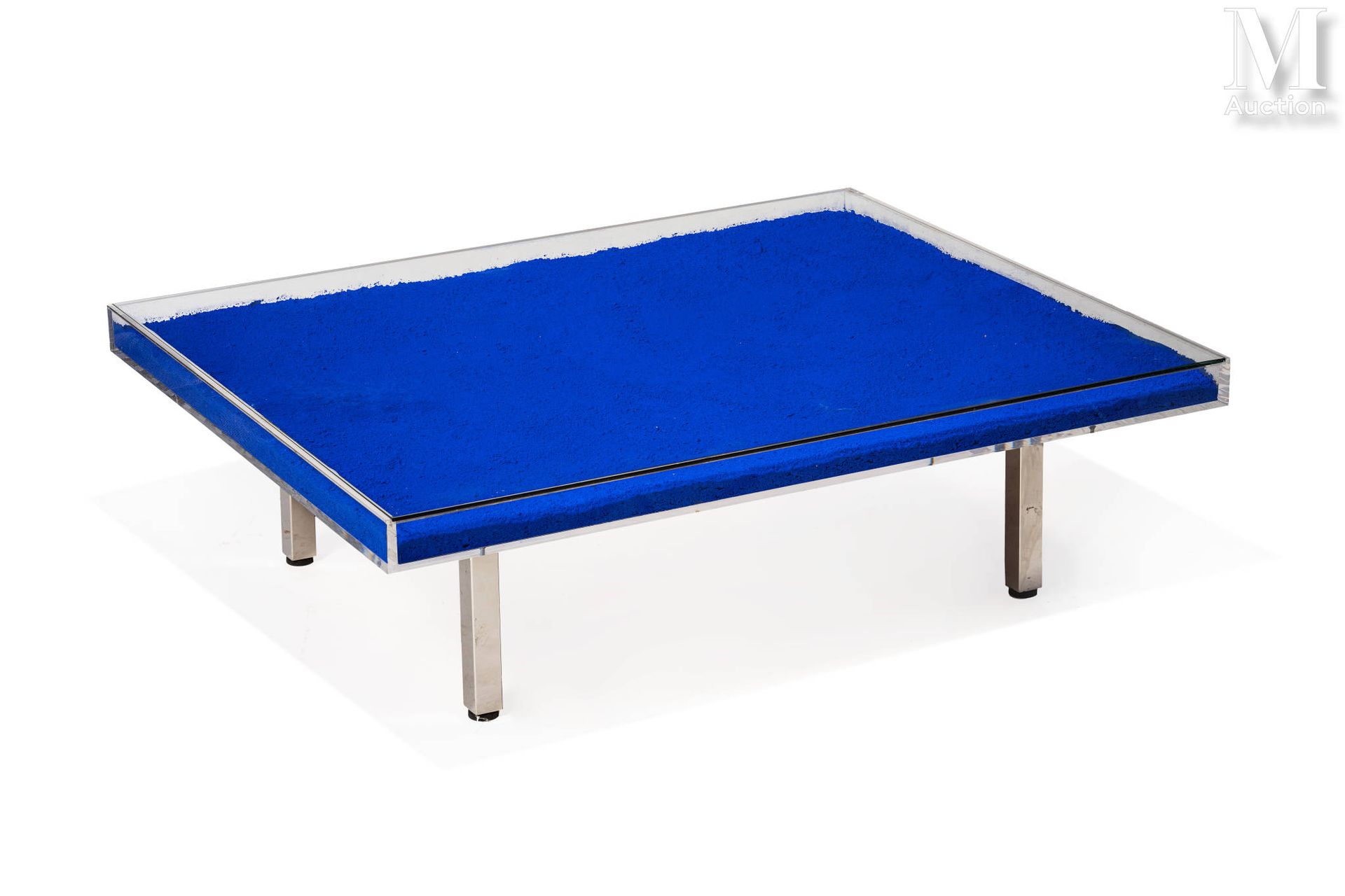 Yves KLEIN (1928-1962) Table IKB ®

Blue pigment, glass, Plexiglas and chromed m&hellip;