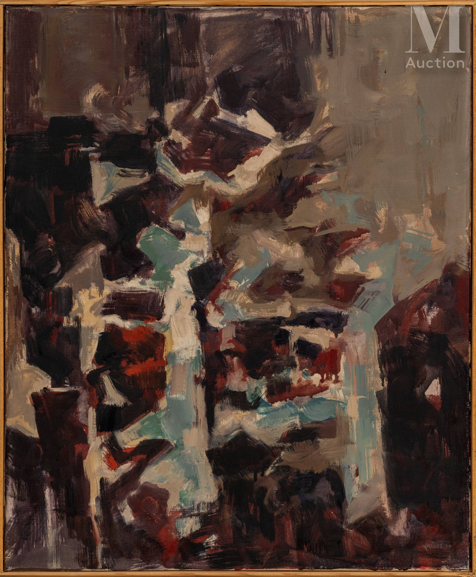 Paul Kallos (1928-2001) 构成, 1960年

布面油画，右下角有签名和日期

73 x 60厘米



出处 :

私人收藏，巴黎