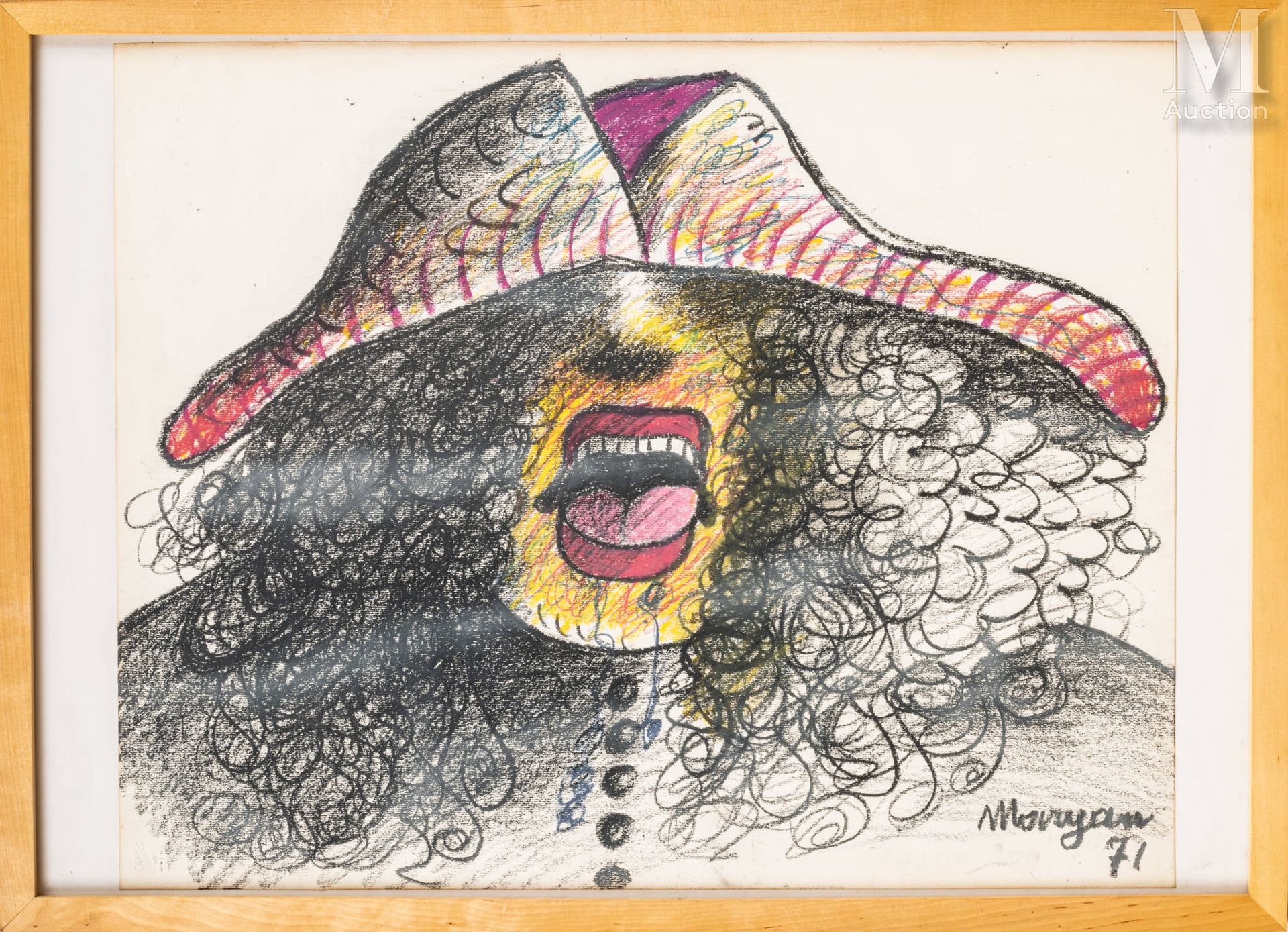 MARYAN (1927-1977) Untitled, 1971

Oil pastel and charcoal on paper signed and d&hellip;