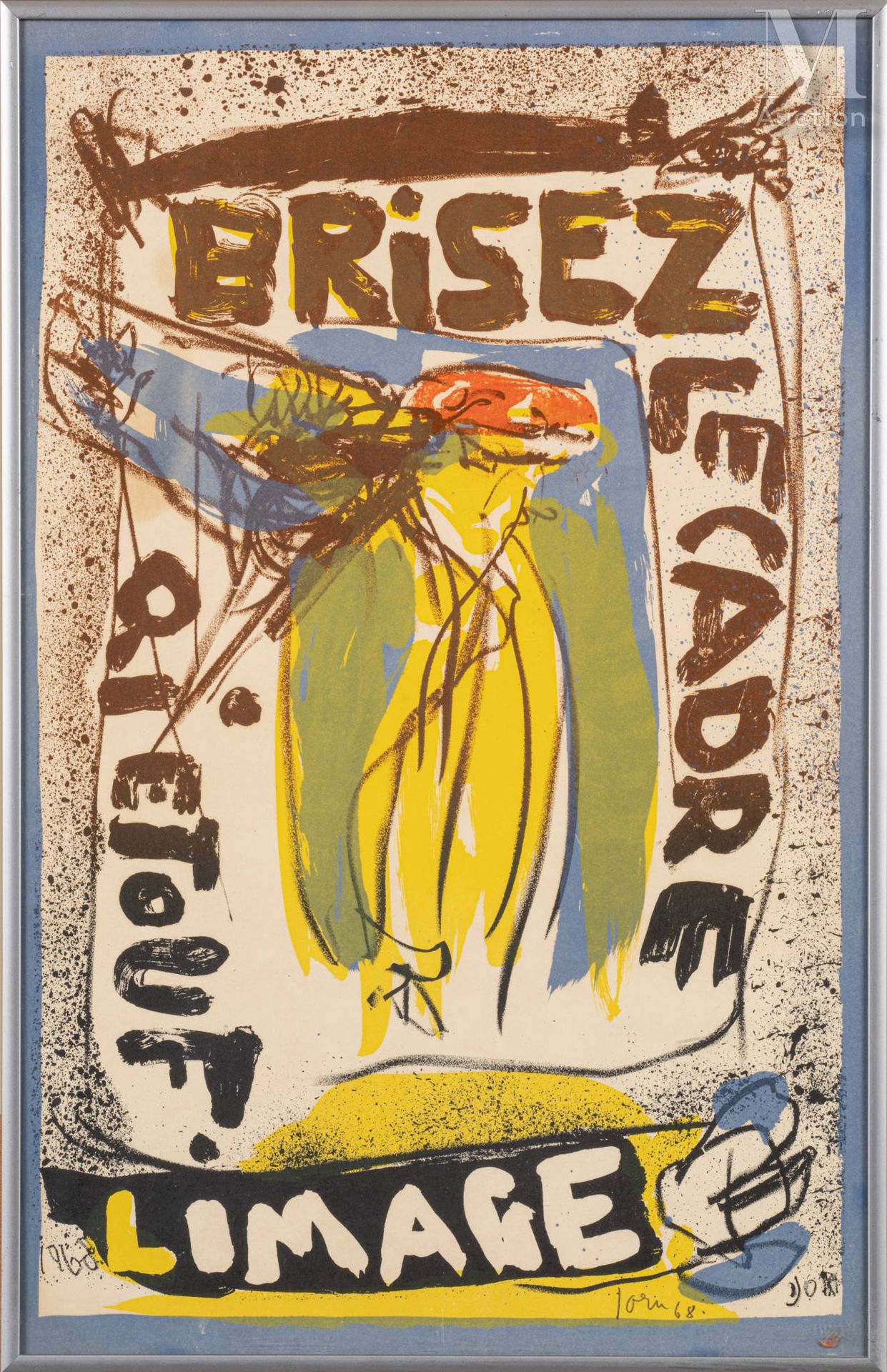 Asger JORN (1914-1973) 石版画（4），1968年

彩色石版画，一套4幅，每幅都有签名和日期

49 x 31 cm (每幅画)