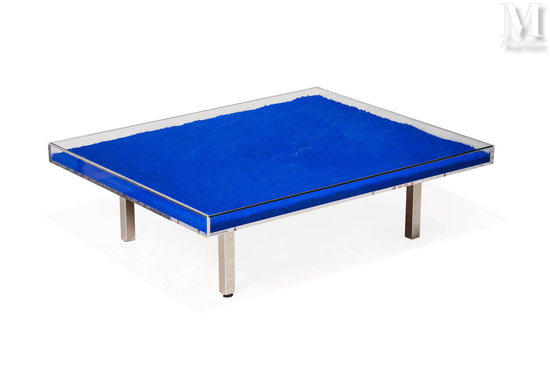 Yves KLEIN (1928-1962) Table IKB ®

Blue pigment, glass, Plexiglas and chromed m&hellip;