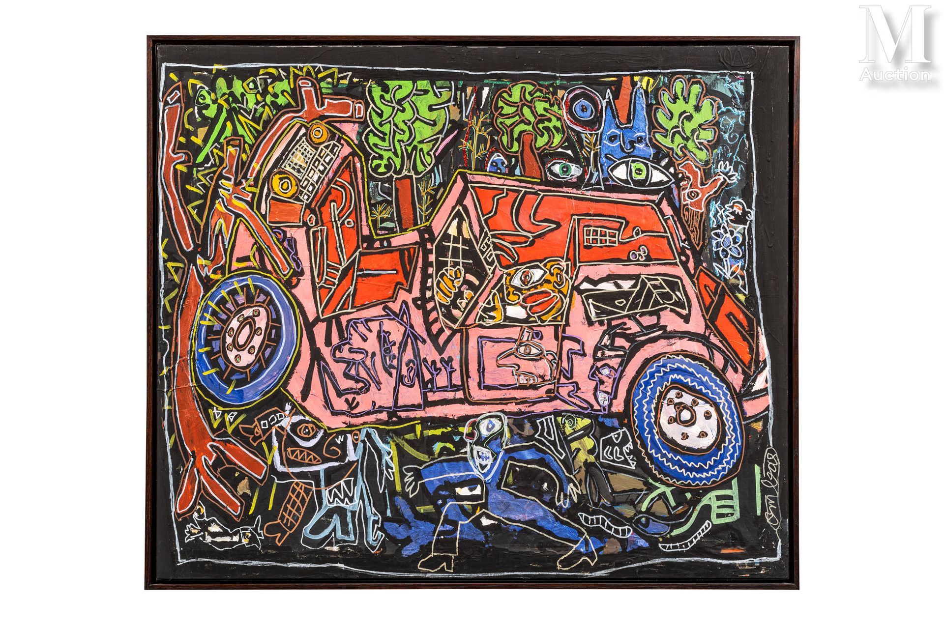 Robert COMBAS (Né en 1957) Sans titre, circa 1995

Acrylique et glitter sur toil&hellip;