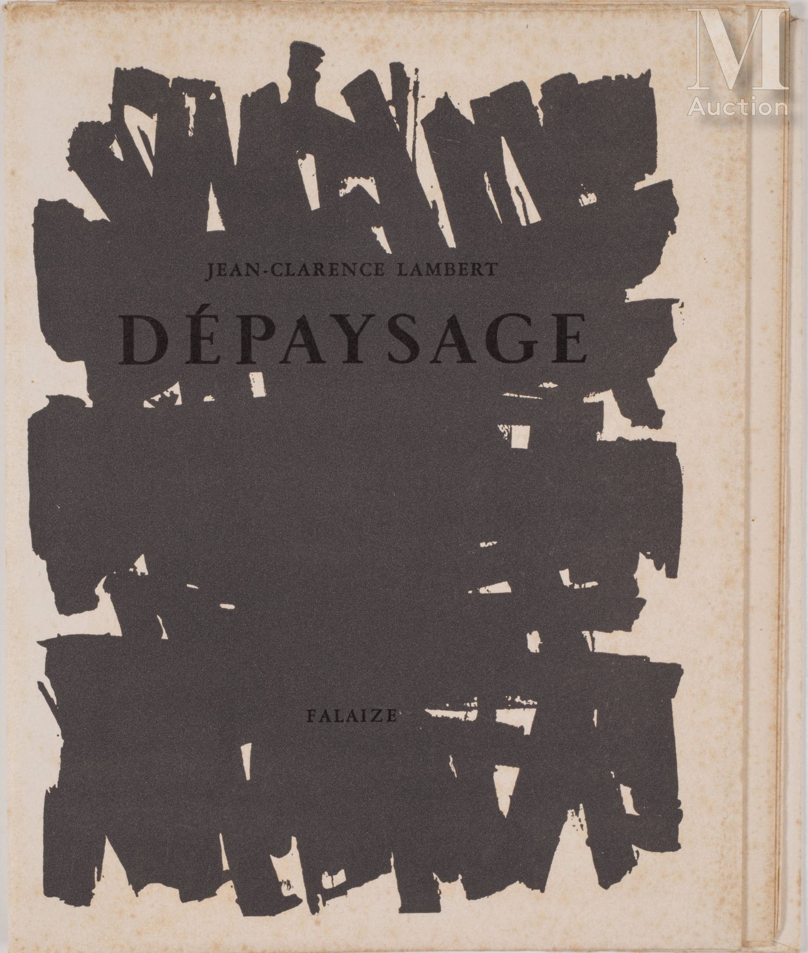 Pierre SOULAGES (né en 1919) Dépaysage I和II, 1959年

黑色石板画，一套两张Arches纸的样张，随同Jean-&hellip;