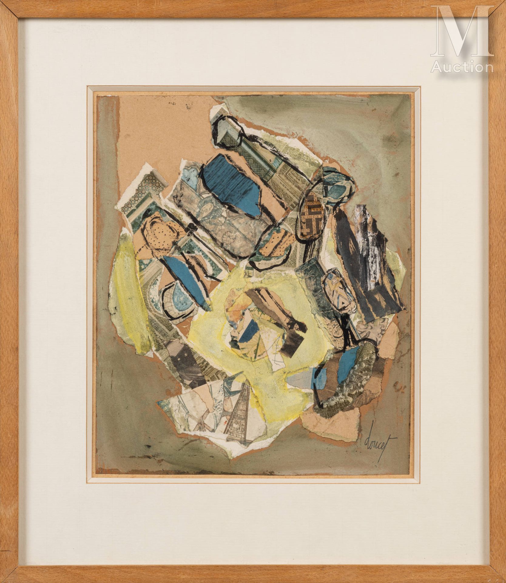 Jacques DOUCET (1924-1994) 无题》，1958年

纸上水墨和拼贴画，右下角签名

30 x 25厘米



出处 :

冯罗埃画廊

&hellip;