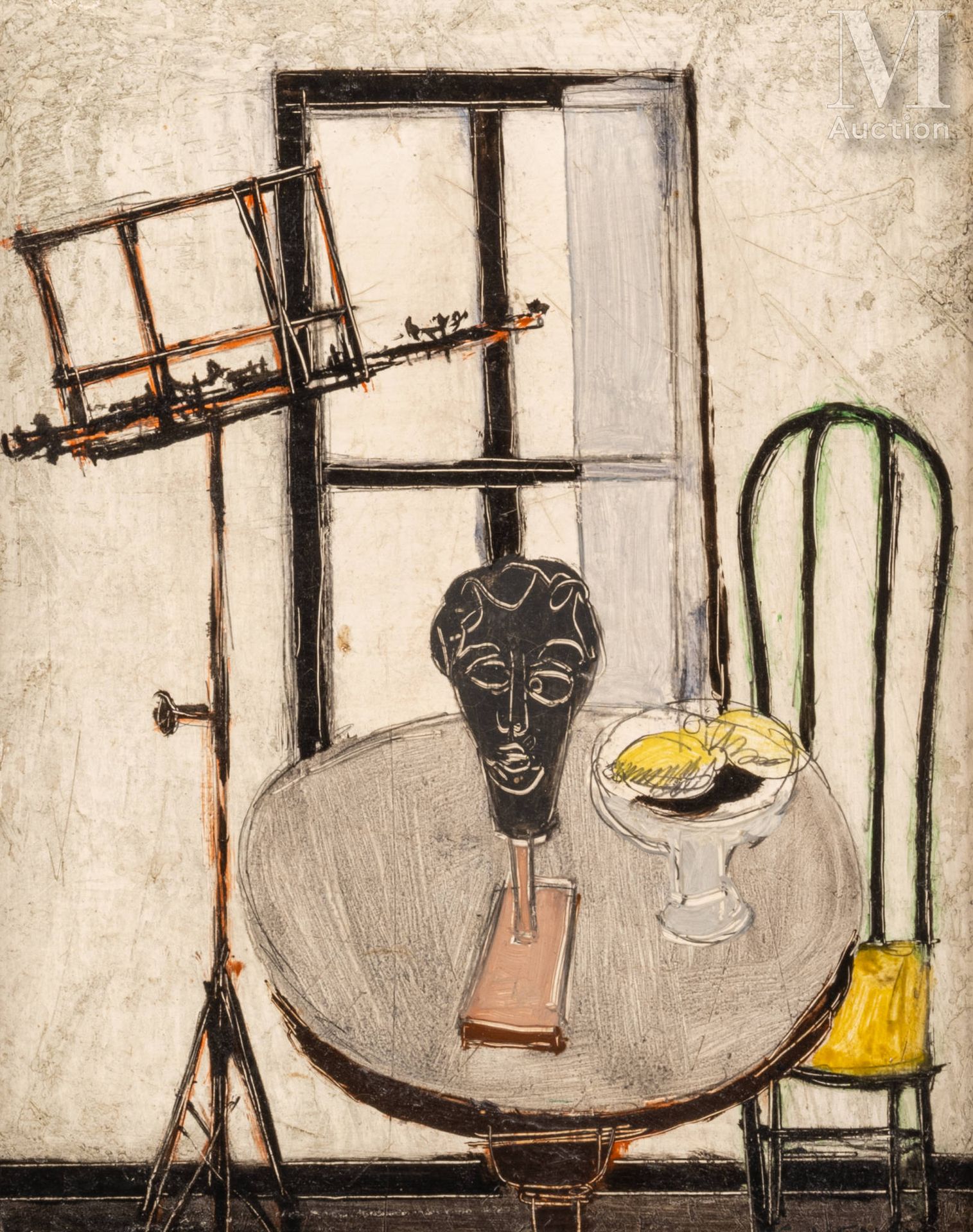 Claude VENARD (Paris 1913-Sanary sur Mer 1999) 静物与书桌

纸上油彩装在画布上

24 x 19,5 cm

右&hellip;