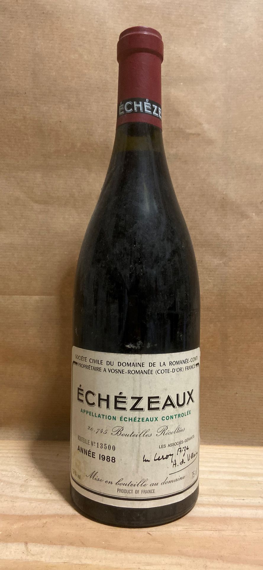 ECHEZEAUX, DRC 1 bouteille ECHEZEAUX, DRC 1988 (et)