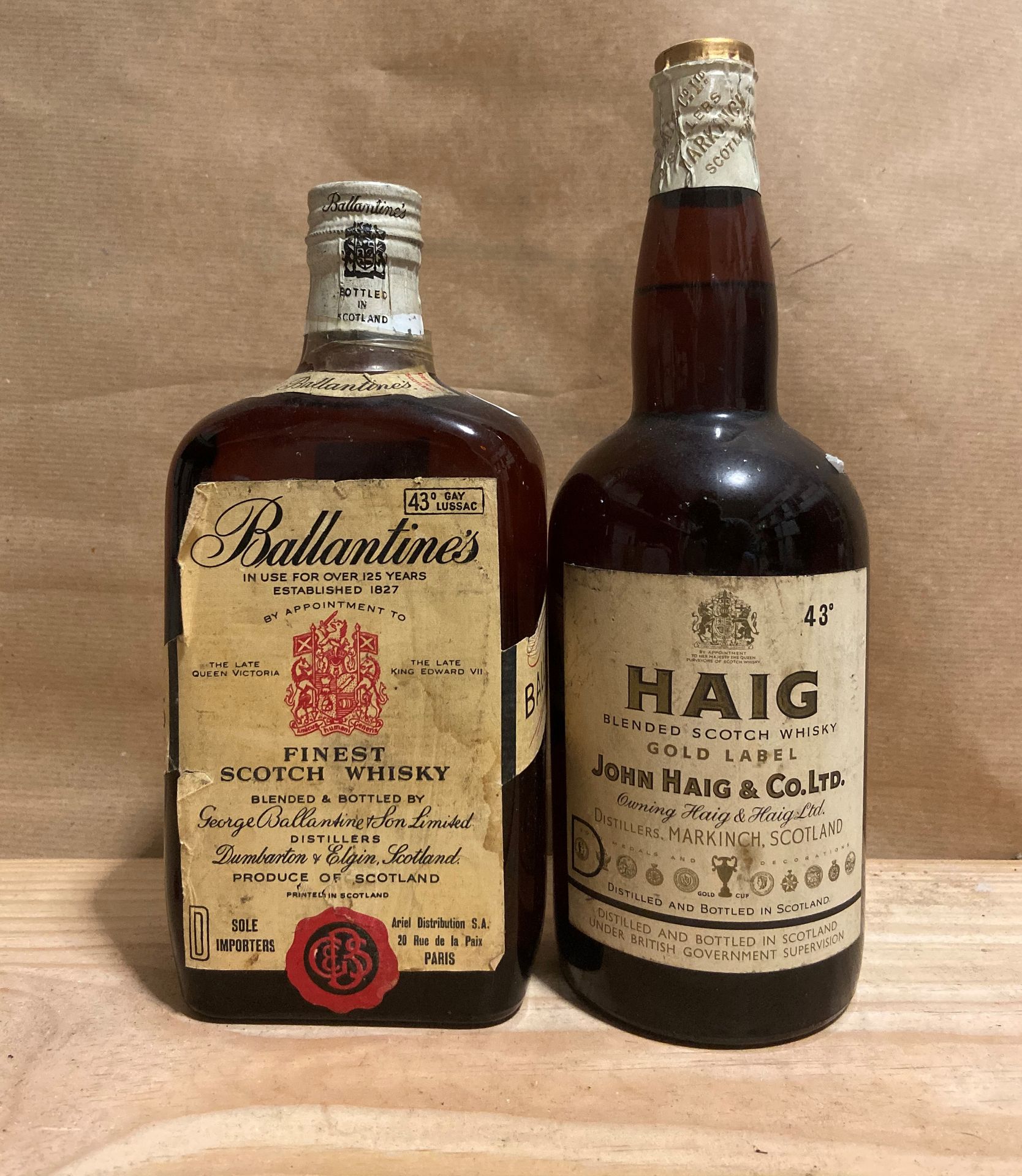 2 bouteilles SCOTCH WHISKY 2 bouteilles SCOTCH WHISKY (1 Haig Blended Scotch Whi&hellip;