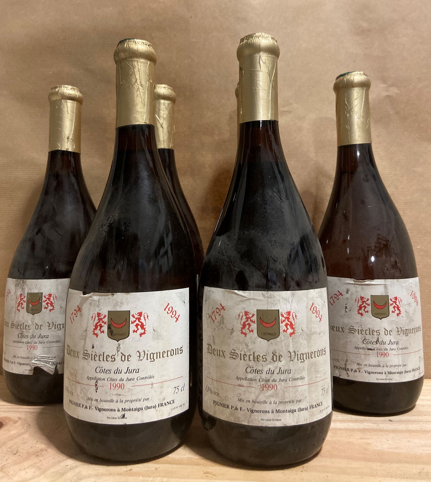 CÔTES DU JURA "Deux Siècle de Vignerons", Pignier P&F 6 bouteilles CÔTES DU JURA&hellip;