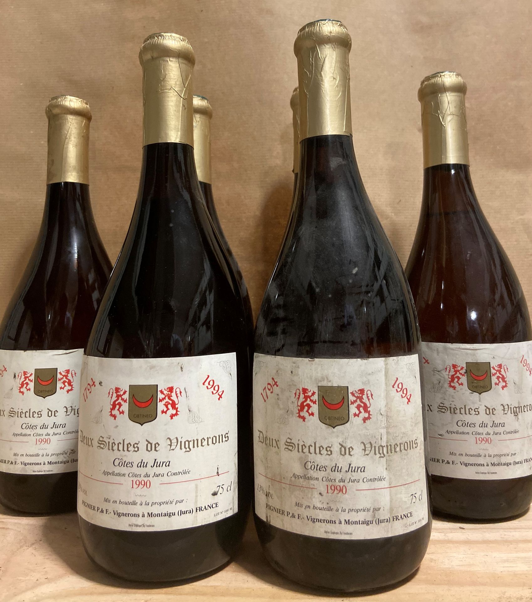 CÔTES DU JURA "Deux Siècle de Vignerons", Pignier P&F 6 bouteilles CÔTES DU JURA&hellip;