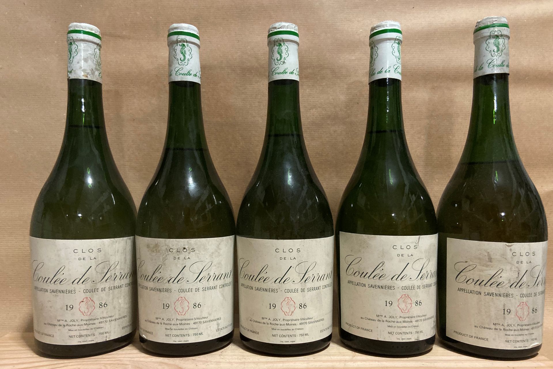 SAVENNIERES "Clos de la Coulée de Serrant", Nicolas Joly 5 bouteilles SAVENNIERE&hellip;