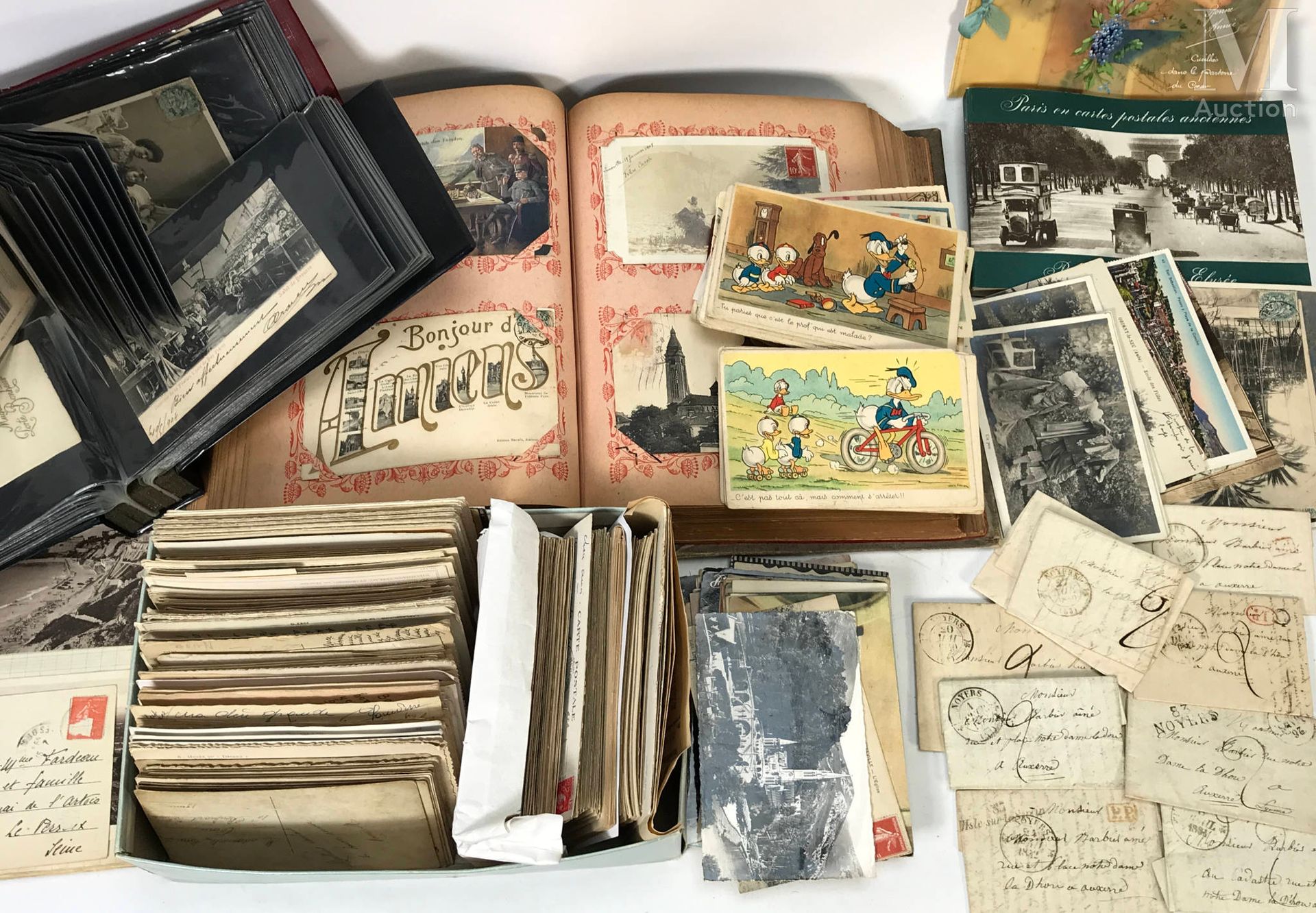 Fort lot de cartes postales anciennes, cartes photos... 明信片，照片卡，花式卡...

迪斯尼系列、城镇&hellip;