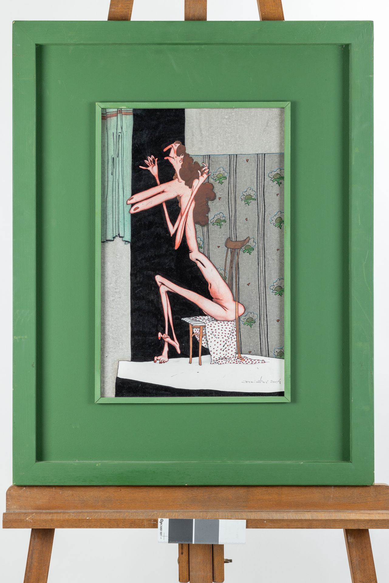 Igor AKHIMOV (1968-) Naked woman 

Acrylic on panel 

Signed and dated 2004 lowe&hellip;