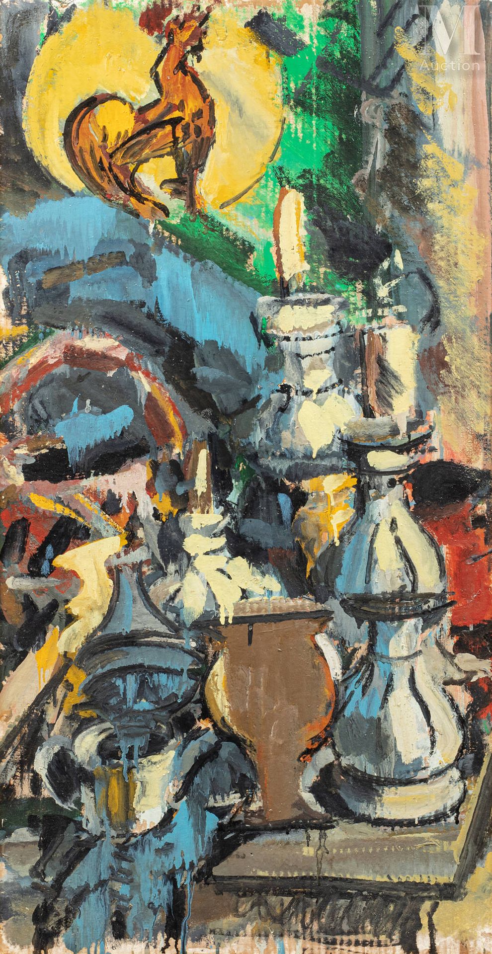 GRIGORIEV Vassili (1895-1982) Bodegón con gallo



Óleo sobre tabla

112 x 59 cm