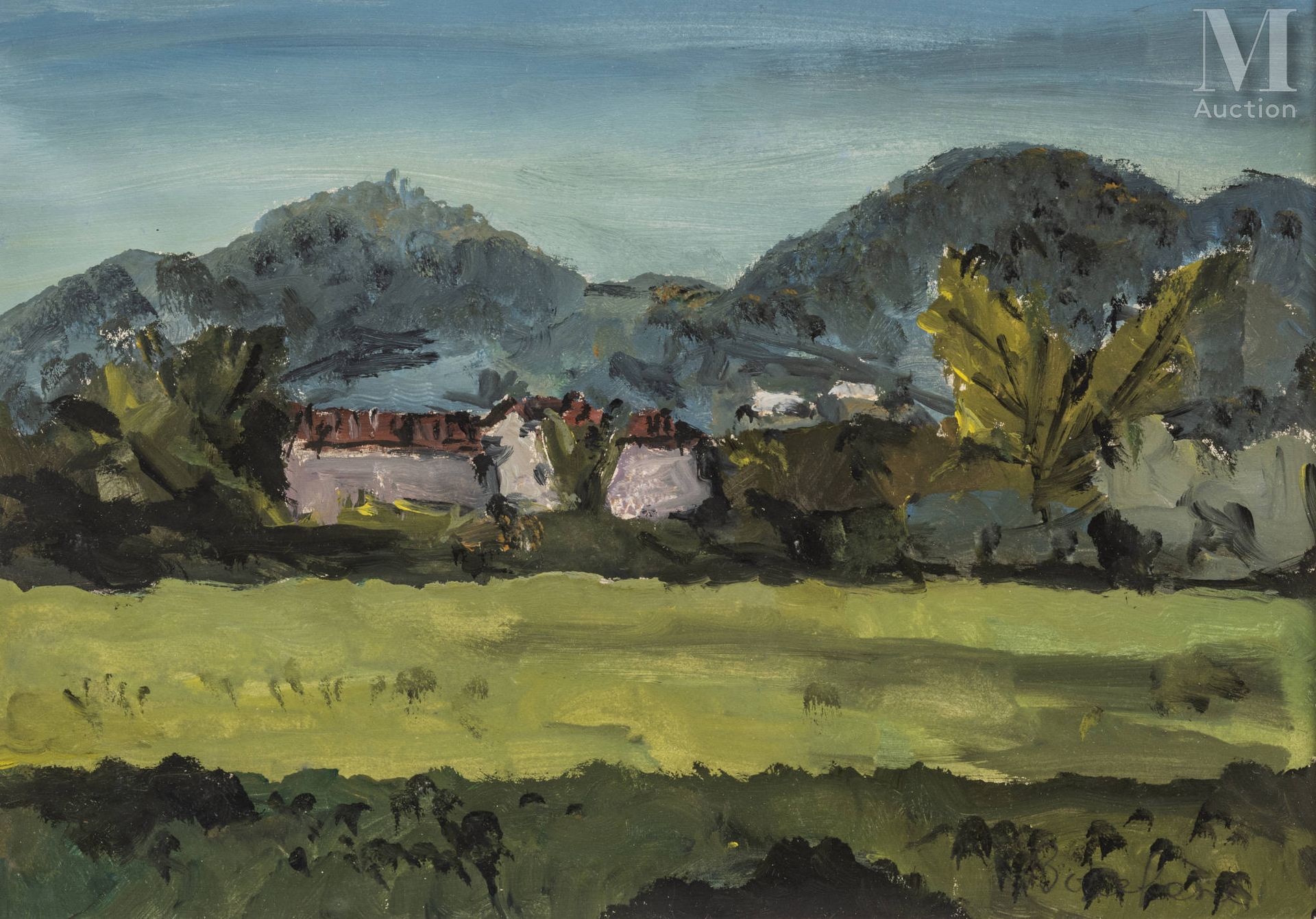 Dimitri BOUCHENE (St.Tropez 1893 – Paris 1993) 阿巴诺的周边环境，土地



纸上水粉画

26 x 36 厘米
&hellip;