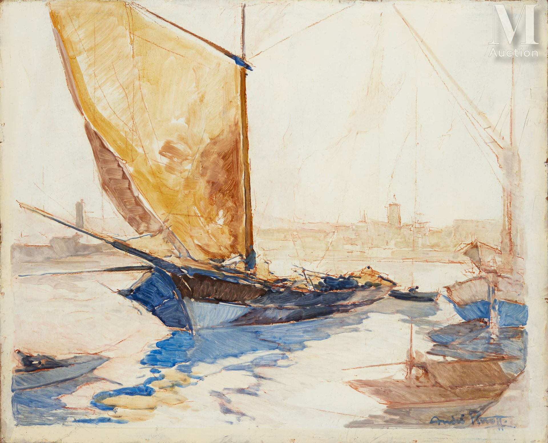 André PETROFF (Saint-Pétersbourg 1893- Cagnes sur Mer 1975) 尼斯港



板上油彩

54 x 67&hellip;