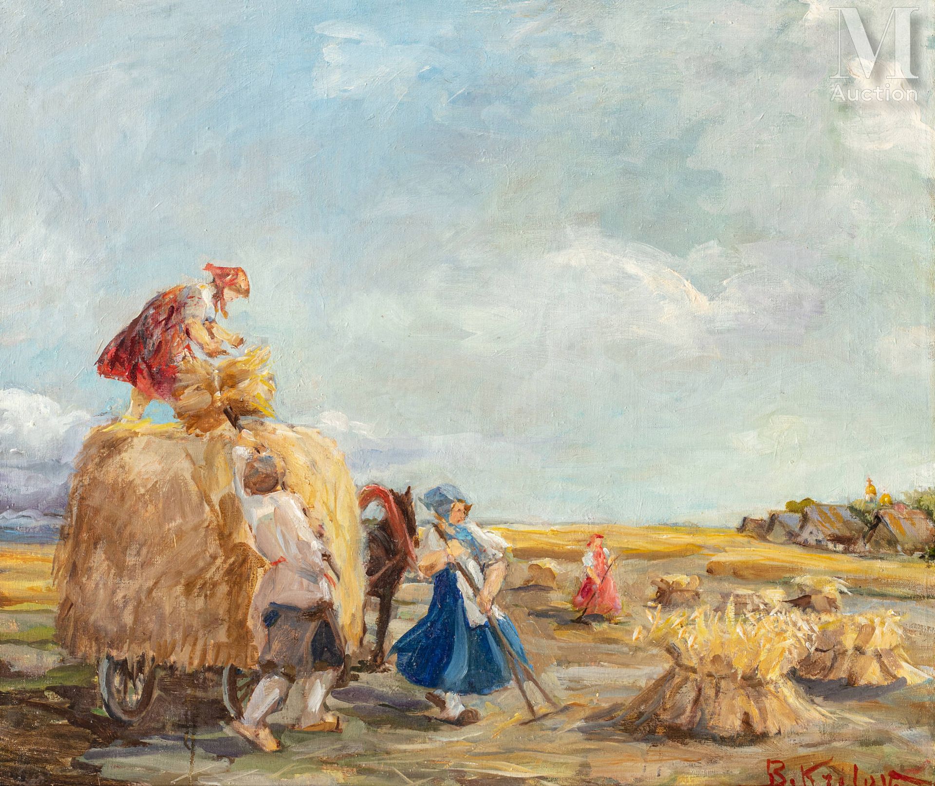 Boris KRYLOFF (Moscou 1891 - Copenhague 1977) 收获



布面油画

55 x 63 cm

右下角有签名 "B &hellip;