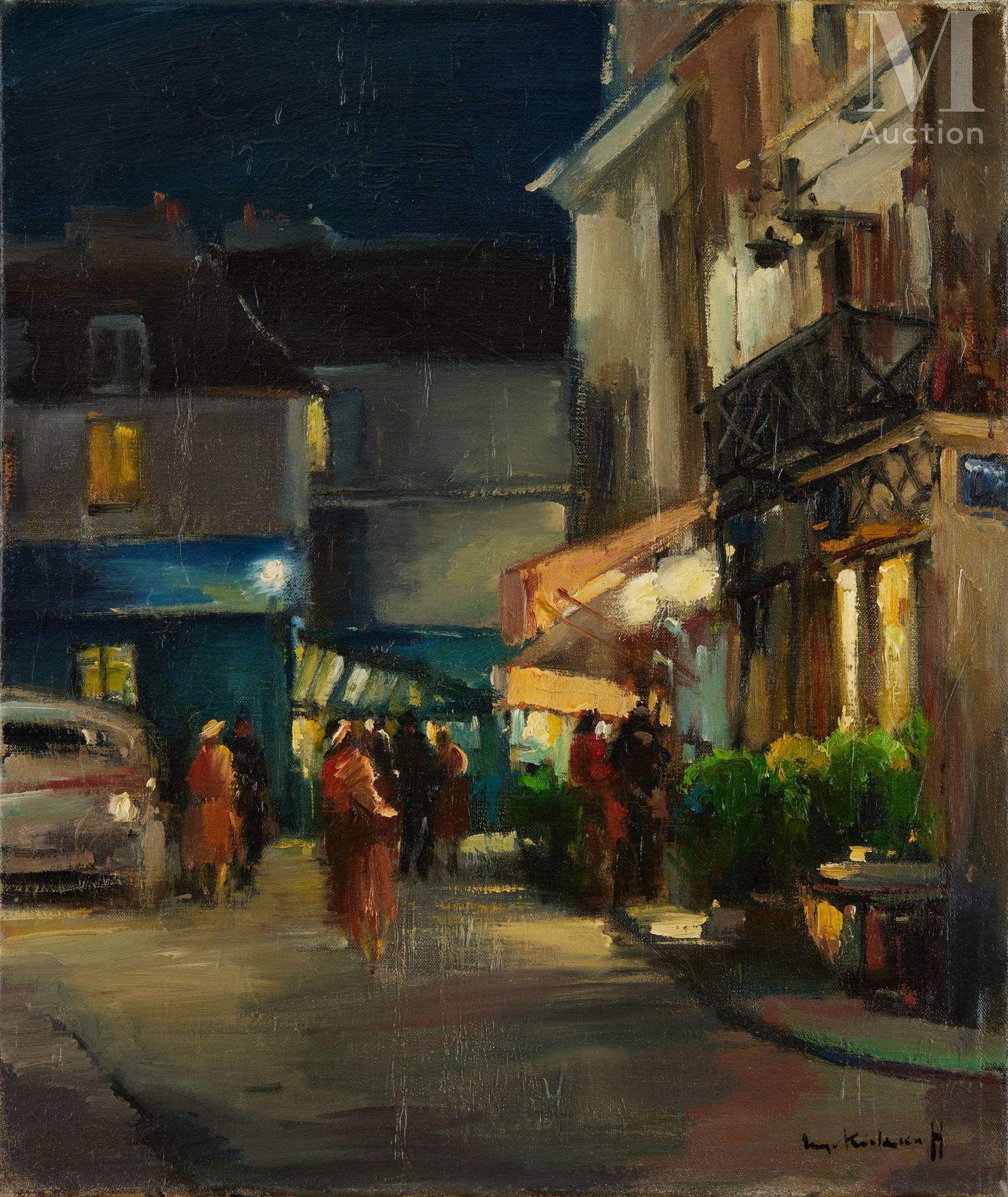 Serge KISLAKOFF (Yalta 1897-Reims 1980) The evening, animated street



Oil on c&hellip;