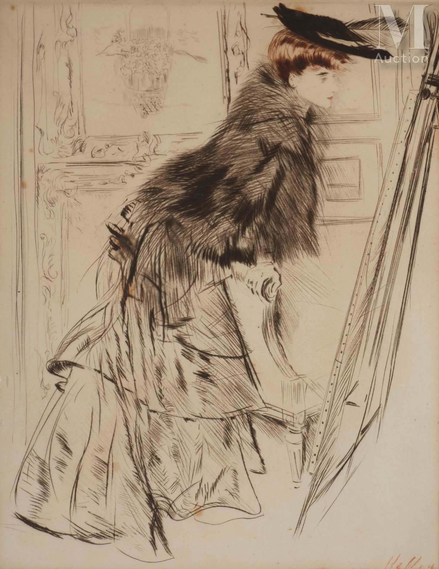 Paul César HELLEU (1859 - 1927) The Pelerine of Marten, 1903



Drypoint with co&hellip;