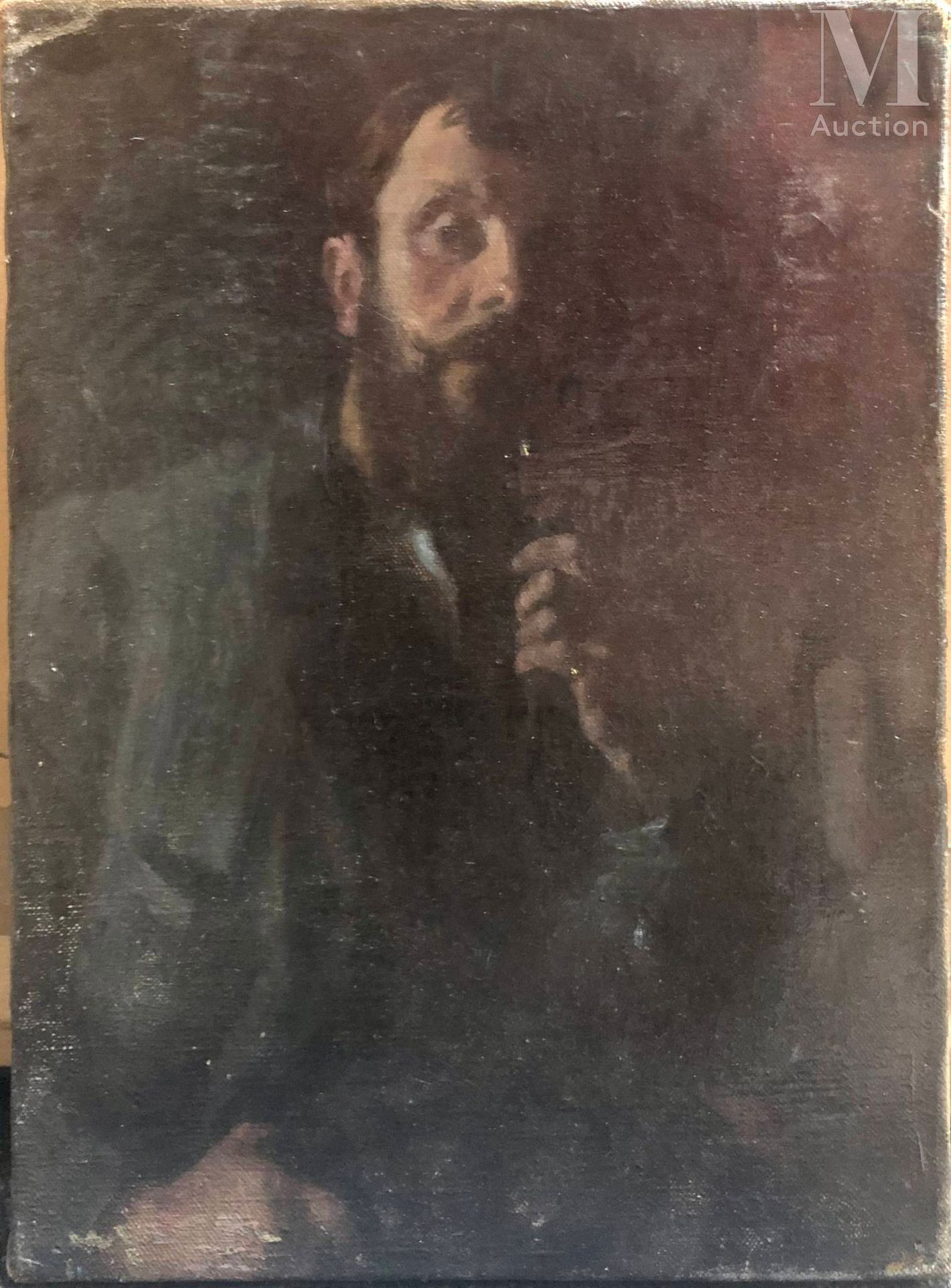 Ecole Française du XIX ème siècle Portrait d'un homme barbu à la pipe



Huile s&hellip;