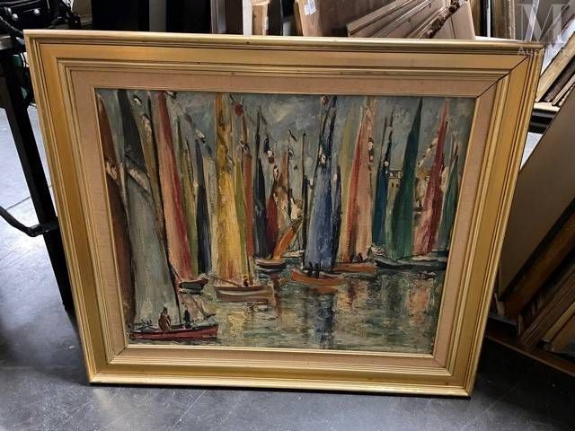 Louis CAZALS (1912-1995) 特鲁维尔的帆船赛



布面油画

60 x 73 cm

左下方有签名和日期

背面有标题、会签和日期