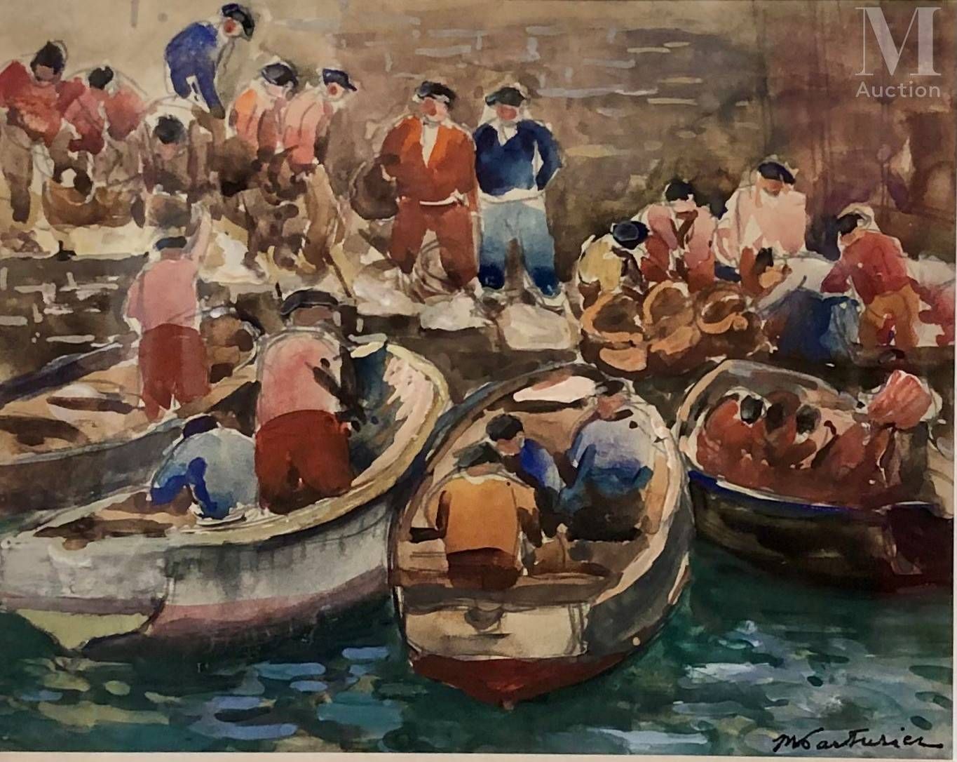 Marcel PARTURIER (1901 - 1976) Return of the fishermen



Watercolor on pencil l&hellip;