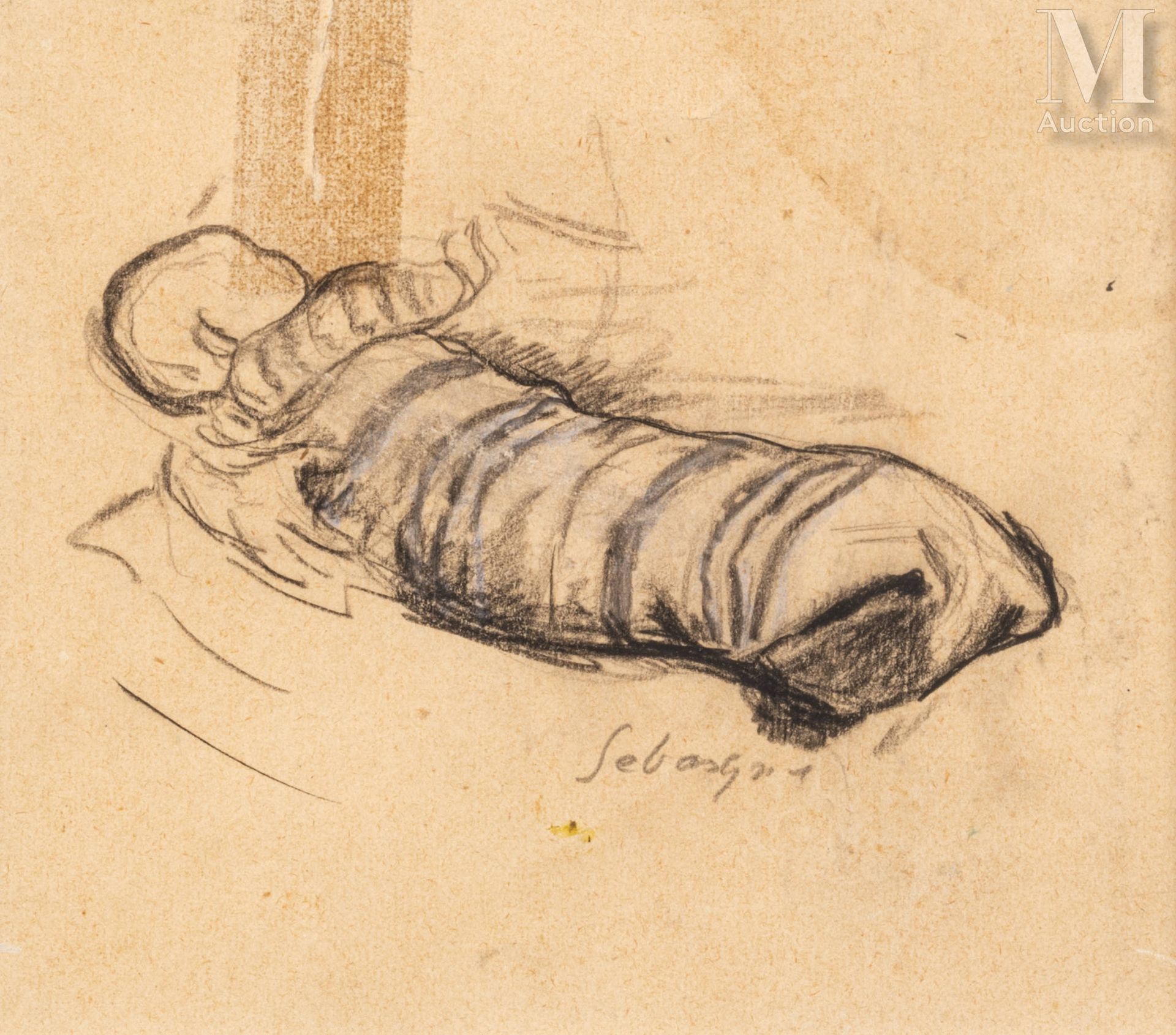Henri LEBASQUE (Champigné 1865 - Le Cannet 1937) 对一个孩子的研究



纸上炭笔和水粉画

12 x 13.5&hellip;
