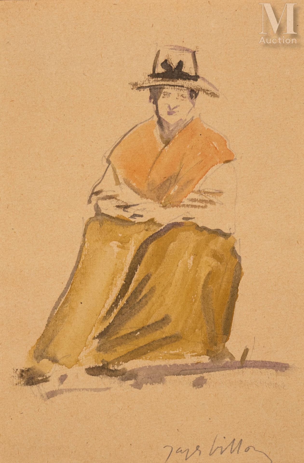 Jacques VILLON (Damville 1875 - Puteaux 1963) Retrato de una mujer con sombrero
&hellip;