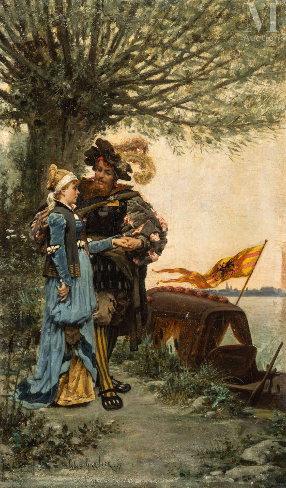 Jules Arsène GARNIER ( Paris 1847-1889) Scène galante à Venise



Huile sur toil&hellip;