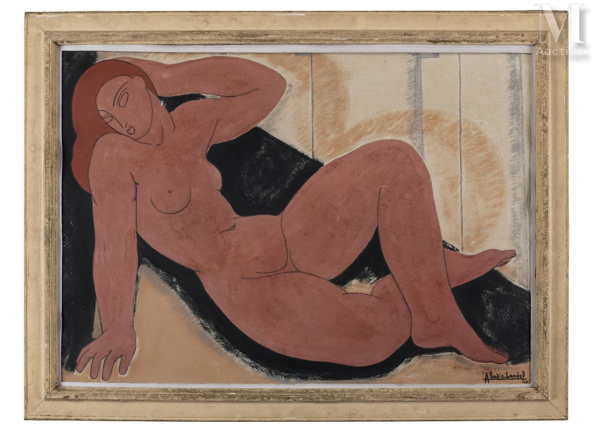 Pierre ABADIE-LANDEL (1896-1972) 构成



纸上水粉画，装在纸板上

76 x 106厘米

右下角有签名和日期的Abadie&hellip;