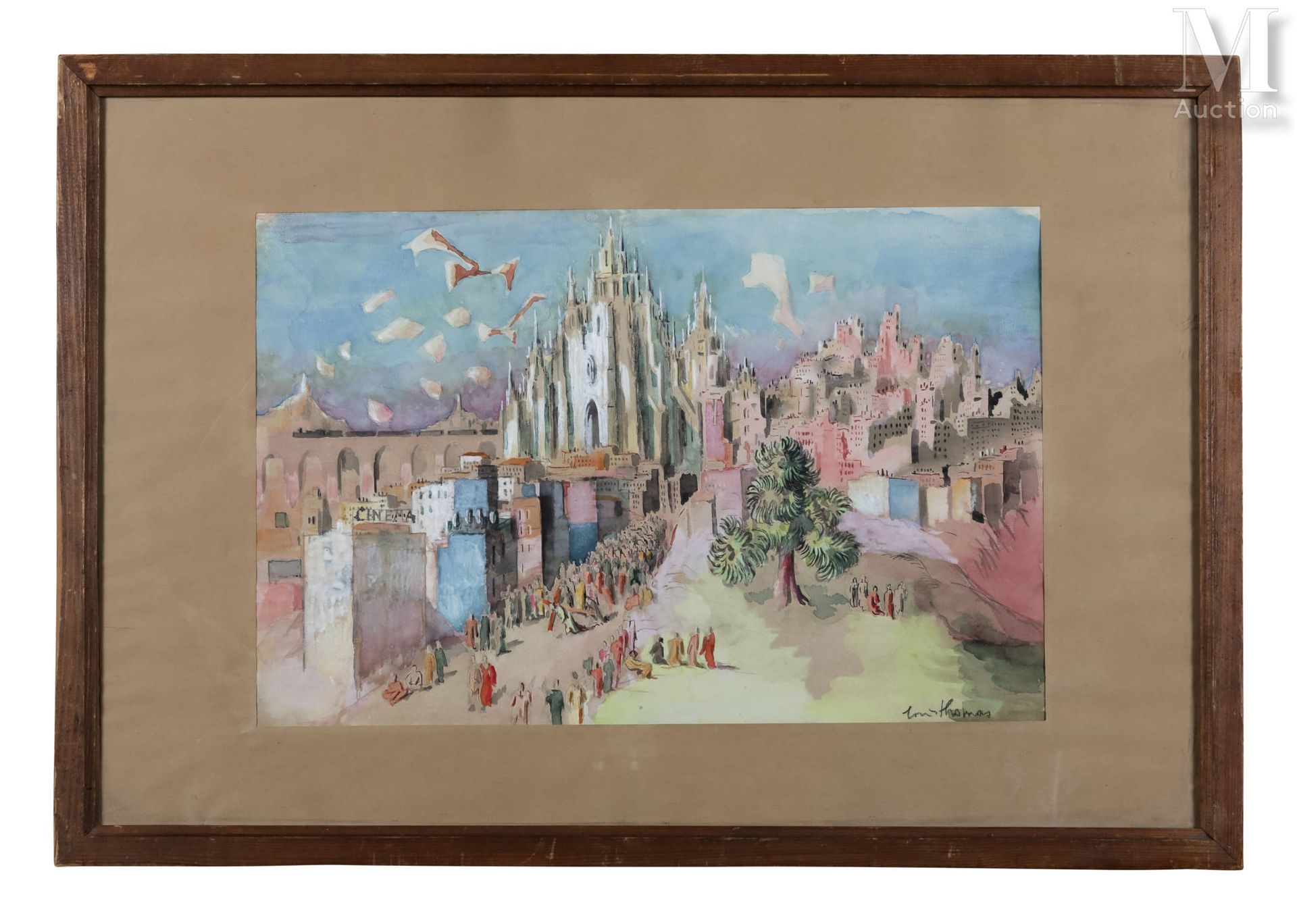 Louis THOMAS (1892-1989) Die Prozession in der Kathedrale



Aquarell, Gouache a&hellip;