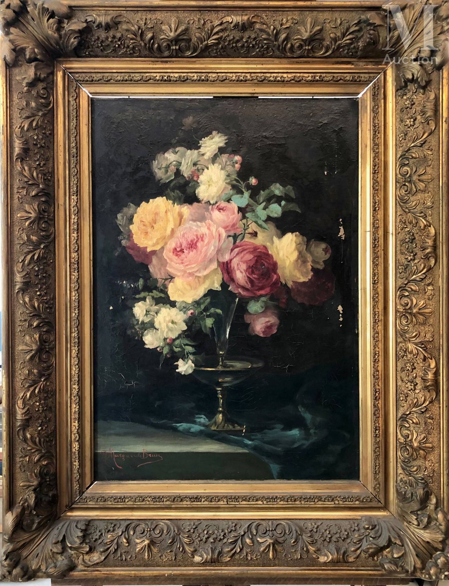 Marguerite BRUN (XIX-XX) Bouquet de roses

Huile sur toile d'origine

65 x 46 cm&hellip;