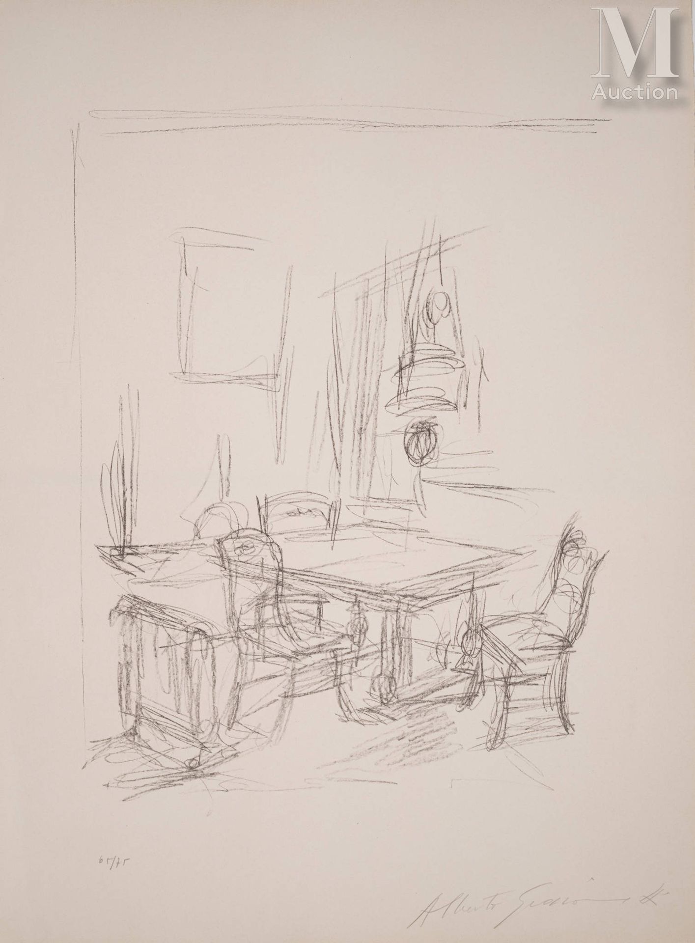 Alberto GIACOMETTI (Borgonovo 1901-Stampa 1966) Interior n°1



Lithography in b&hellip;