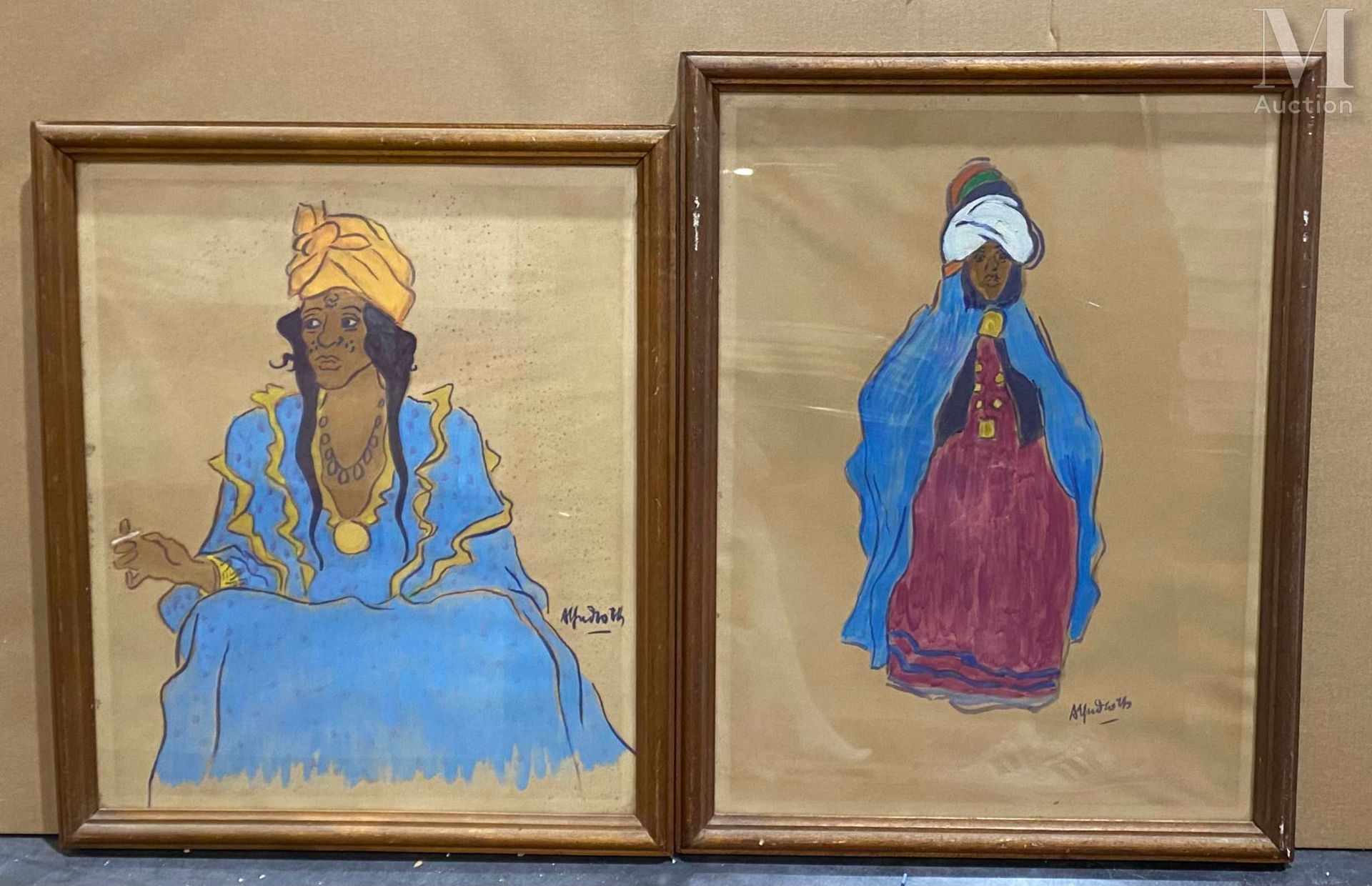 Alfred ROTH (1903-1998) 戴头巾的妇女



纸上水粉水彩画一对

56 x 45厘米和61 x 44.5厘米

签名右下：Alfred &hellip;