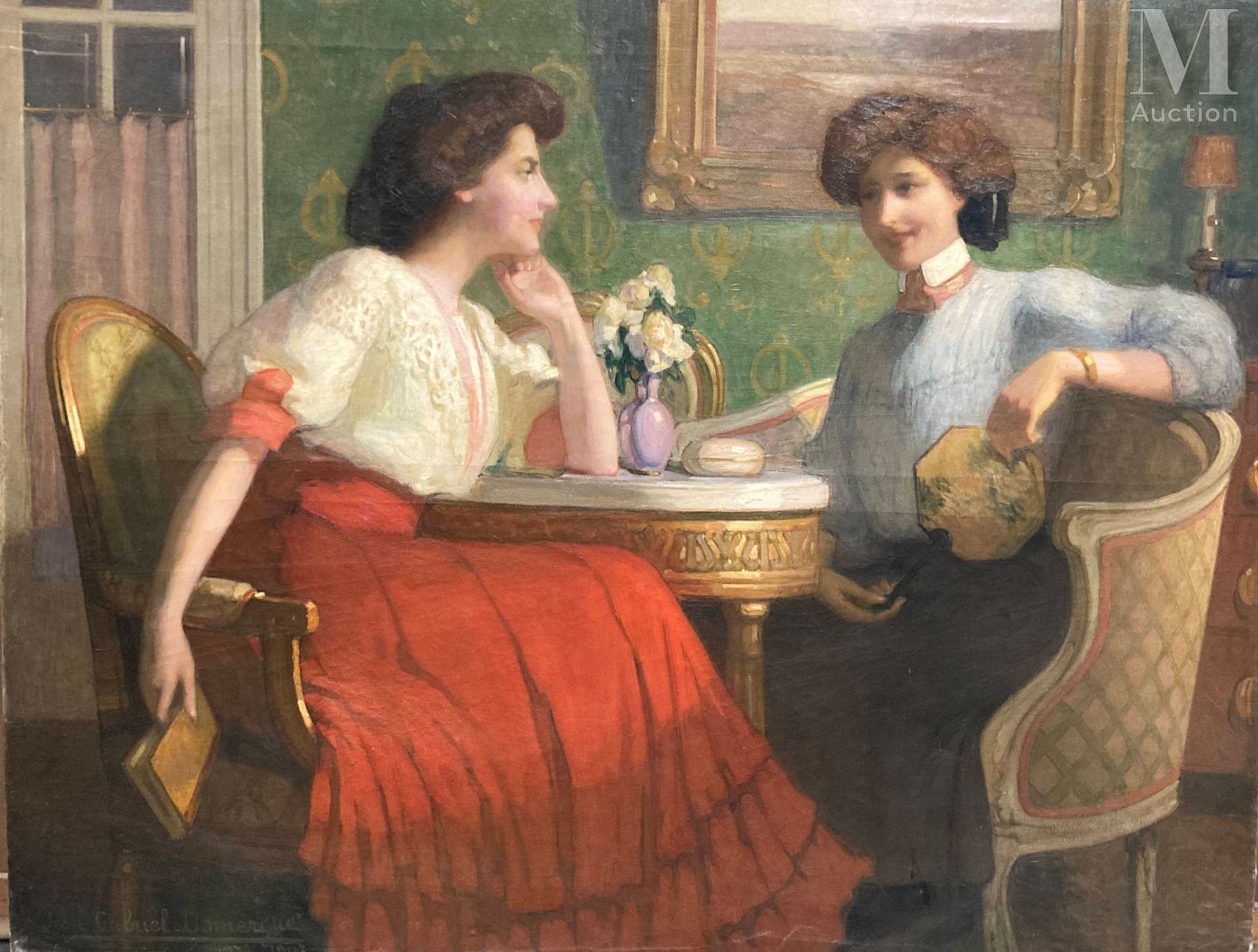 Jean Gabriel DOMERGUE (Bordeaux 1899-Paris 1962) 两个女人在室内



布面油画

136 x 172 cm

&hellip;
