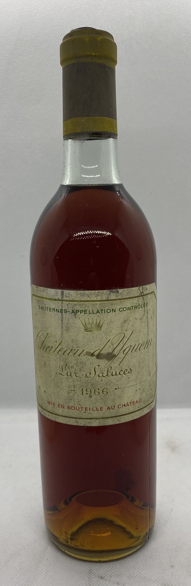 Château D'YQUEM, 1er cru supérieur Sauternes 1966 1 bouteille Château D'YQUEM, 1&hellip;