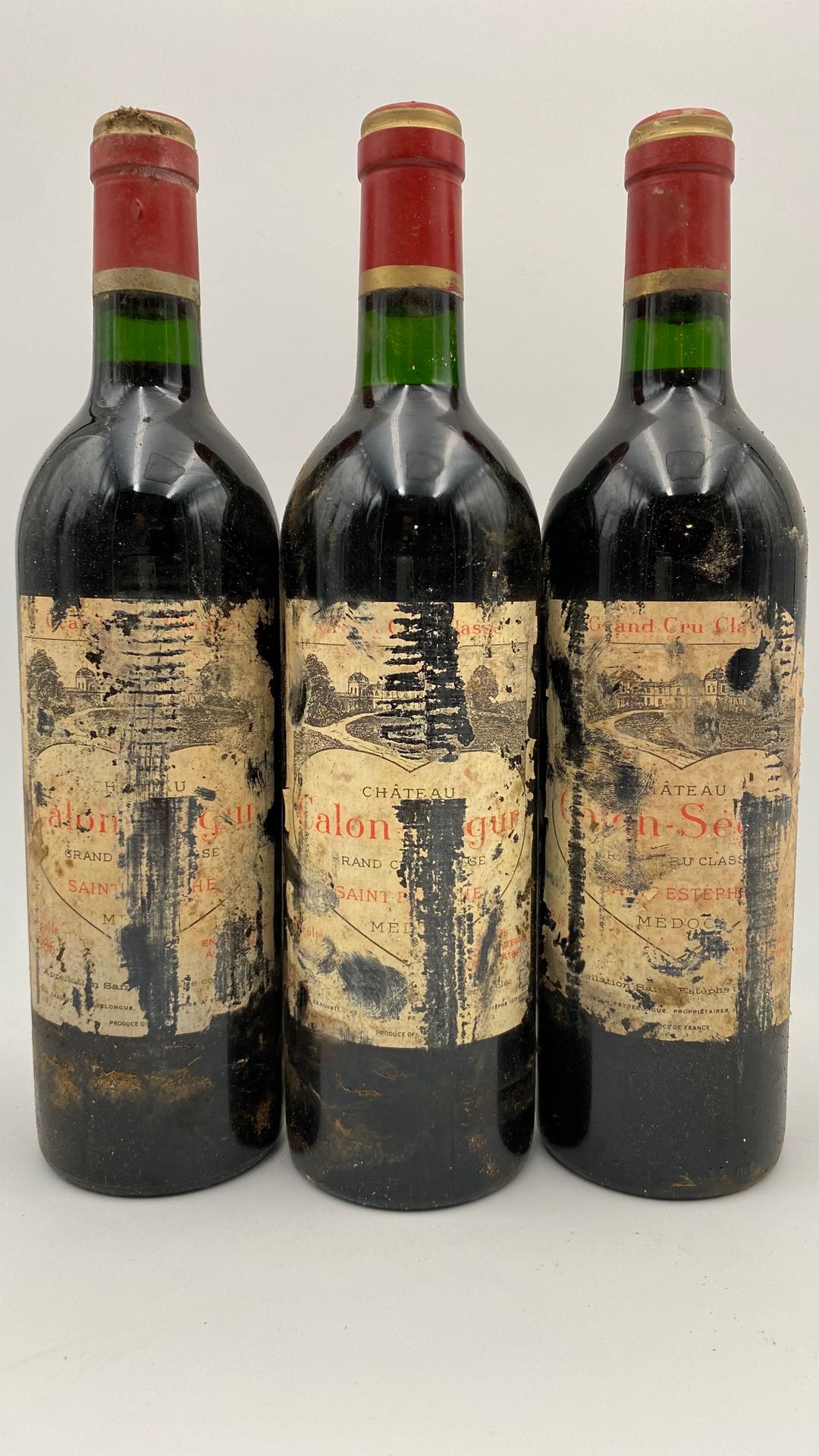 Château CALON-SEGUR, 3° cru Saint-Estèphe 1986 3 bottles Château CALON-SEGUR, 3°&hellip;