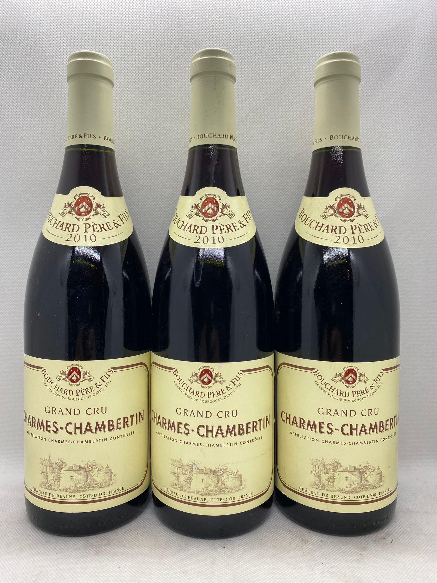 Null 3 bottles CHARMES-CHAMBERTIN Bouchard P&F 2010 (1 etla)