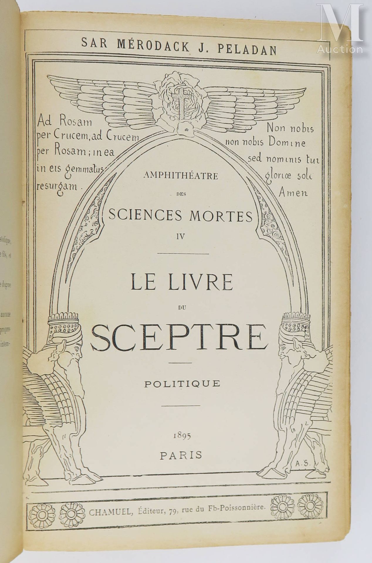 PÉLADAN (Joséphin). Le Livre du Sceptre. (Politique). (Amphithéatre des sciences&hellip;