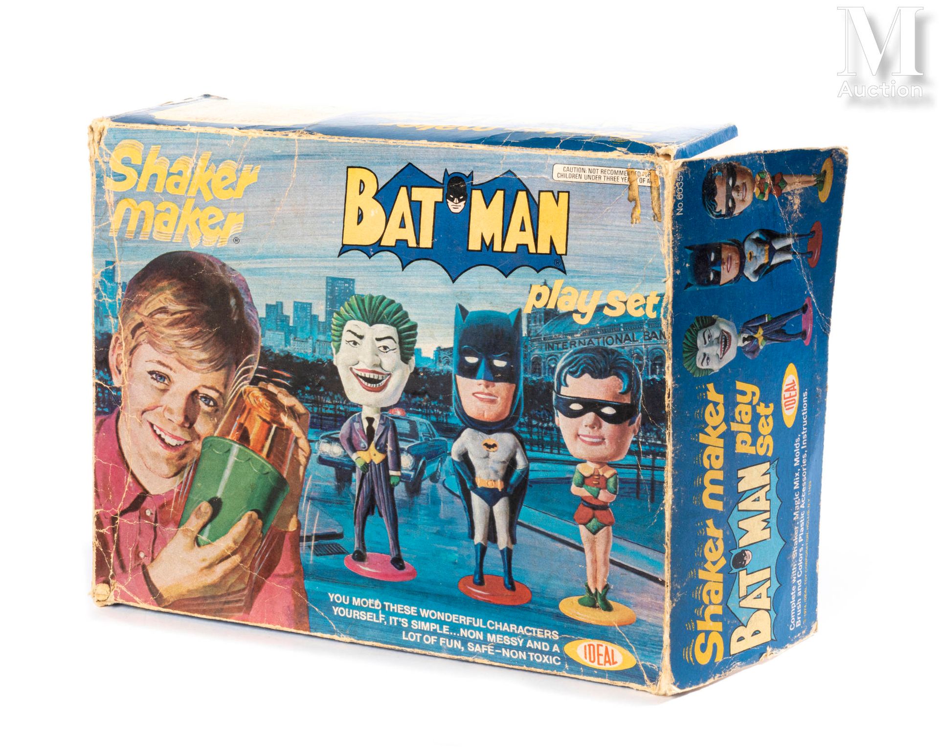 IDEAL "Batman Shaker Maker"



1974

Creation game in box, complete.

(Worn box)