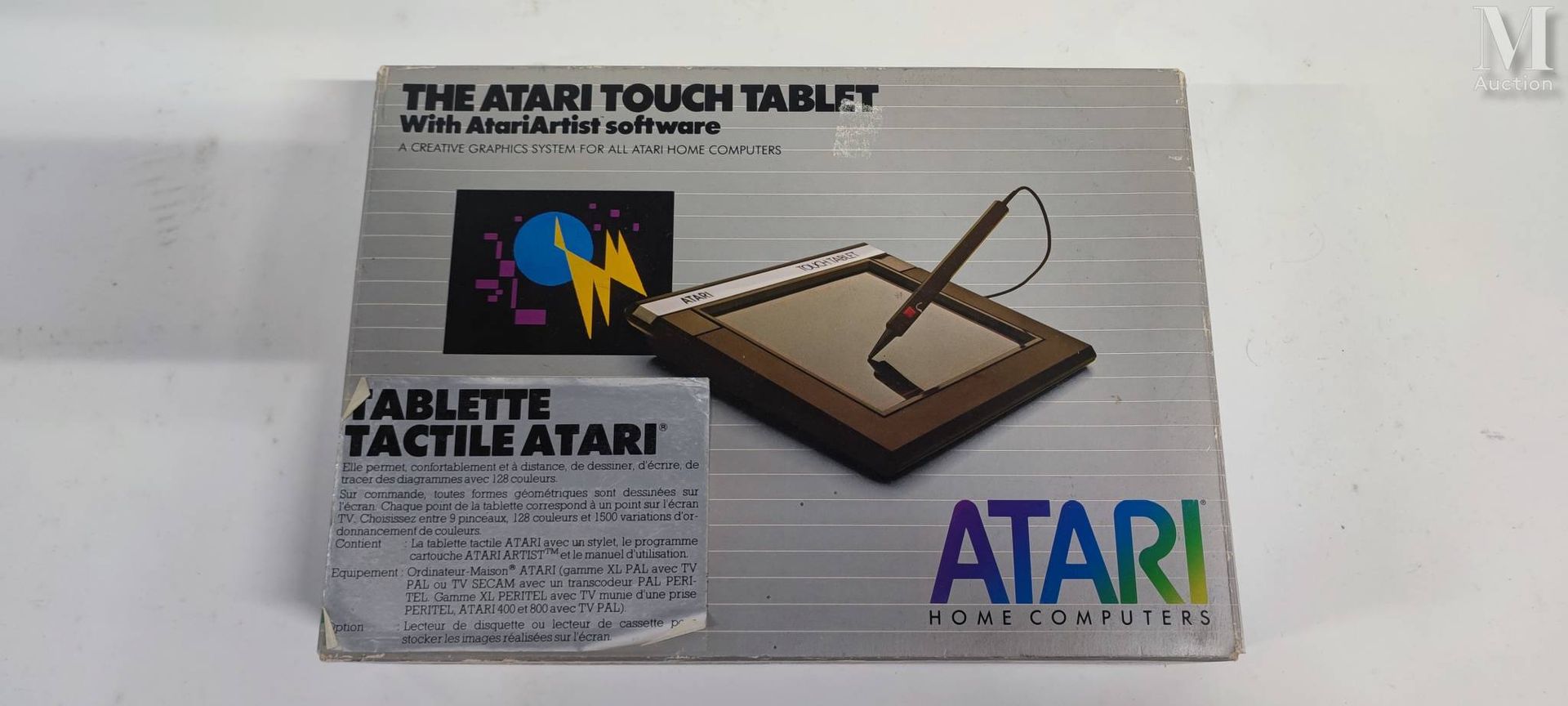 ATARI CX-77 "TOUCH TABLET" POUR ORDINATEUR ATARI - 1984 TAVOLETTA TATTILE ATARI &hellip;