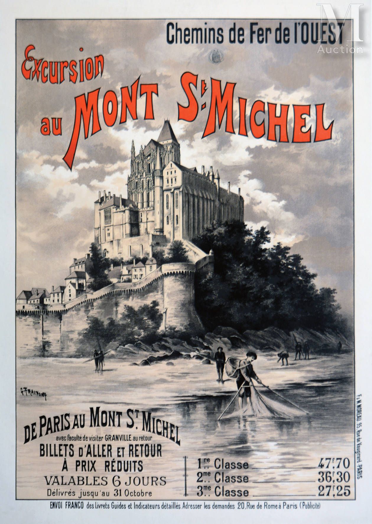 FRAIPONT GUSTAVE Mont Saint Michel Excursions Chemins de Fer De L'Ouest



vers &hellip;