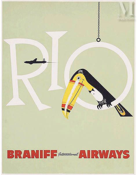 Null Rio Braniff International Airways



vers 1950

Imp.





 Affiche entoilée&hellip;