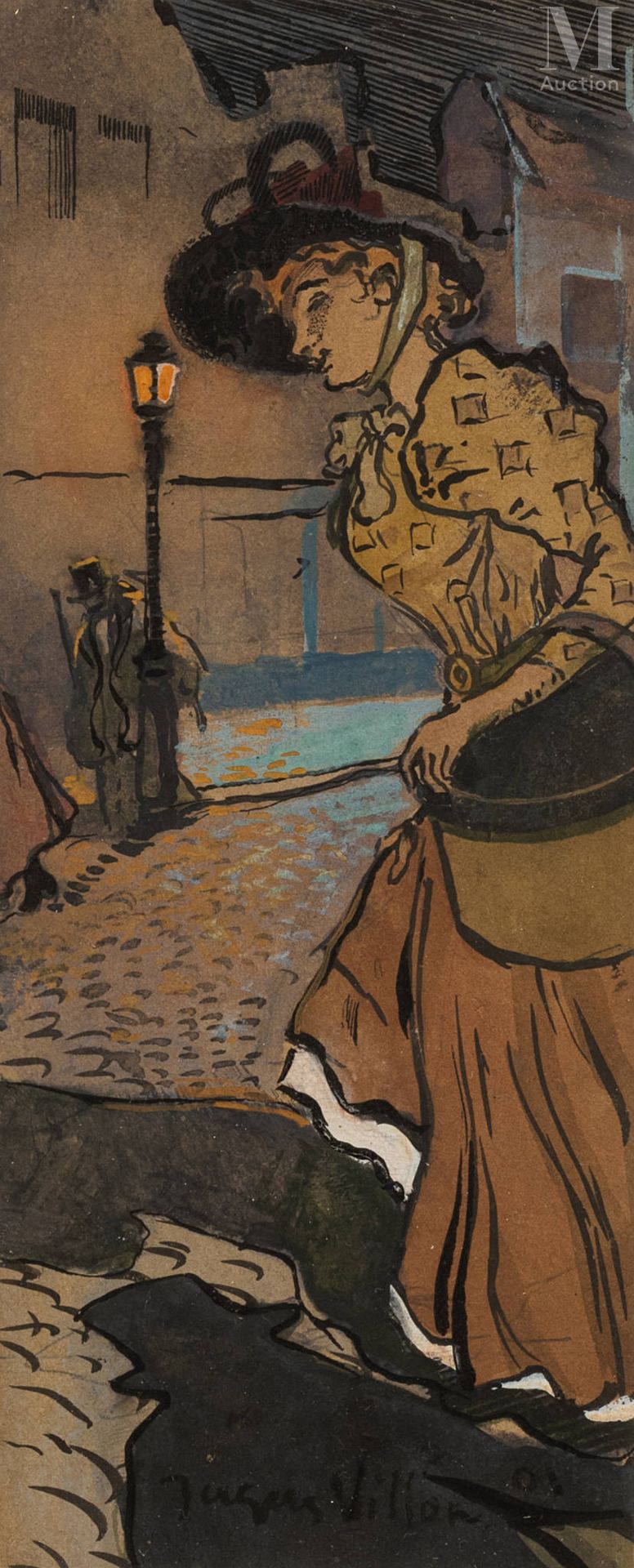 Jacques VILLON (Damville 1875 - Puteaux 1963) 拿着篮子的女士



纸上水粉画

19 x 7.5厘米

中心下方&hellip;