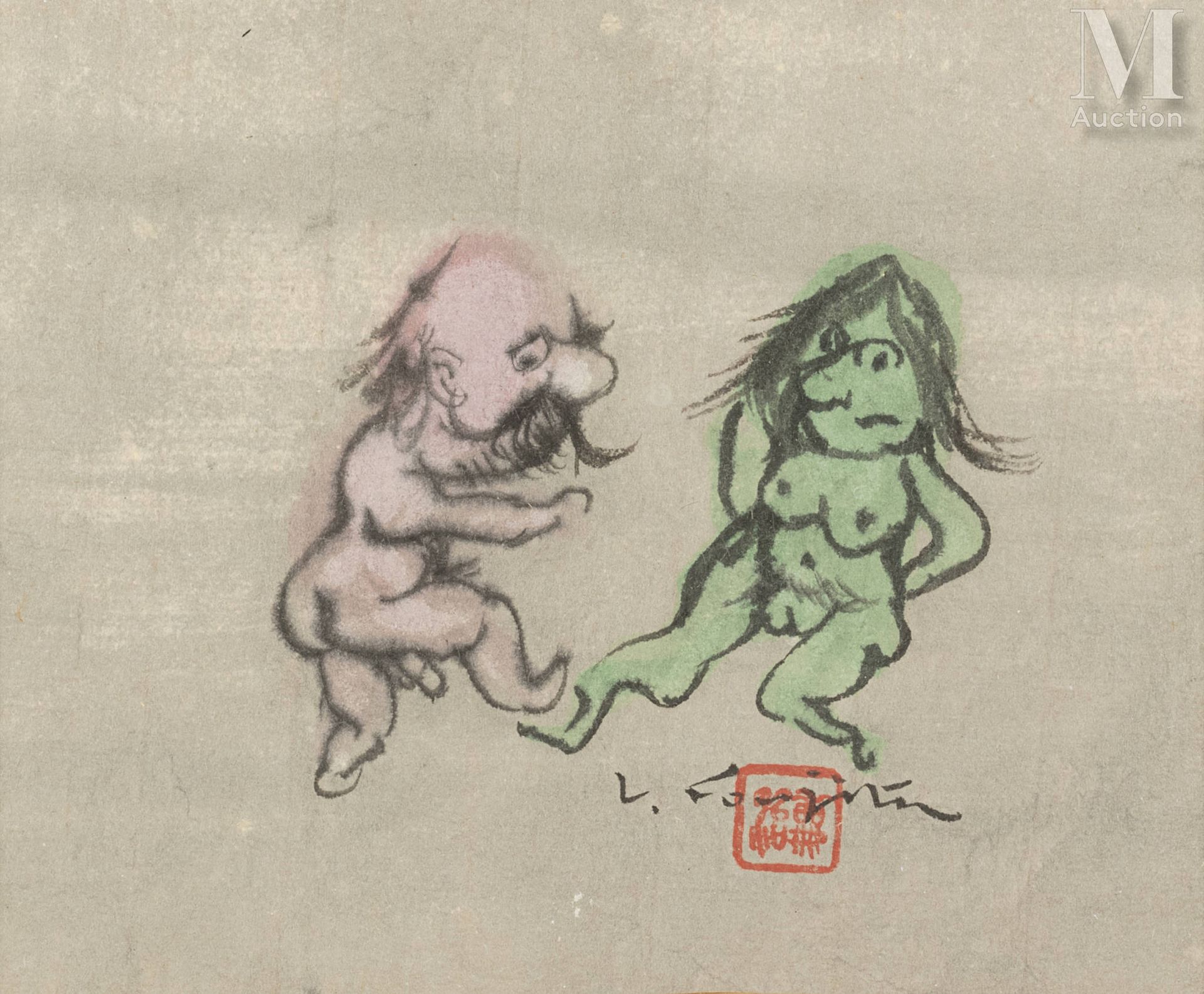 Leonard Tsuguharu FOUJITA (Tokyo 1886 - Zurich 1968) Erotic scene



Ink and gou&hellip;